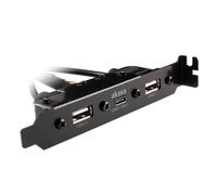 Akasa Internes USB 3.0/2.0 auf externes USB-C e 2x 2.0 Typ-A AK-CBUB53-40BK