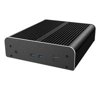 Akasa Newton RC, progettato per ASUS NUC 14 Pro (Revel Canyon) Core™ i3 e Core™ i5/i7 con vPro, custodia mini fanless in alluminio, supporto SATA HDD/SSD da 2,5" e montaggio VESA, A-NUC105-M1B