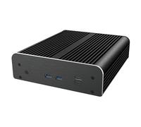 Akasa Newton RC, progettato per ASUS NUC 14/15 Pro (Revel Canyon/Cyber Canyon) Core™ i3 e Core™ i5/i7 con vPro, custodia mini fanless in alluminio, supporto SATA 2.5" HDD/SSD e VESA, A-NUC105-M1B