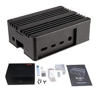 Akasa Pi-4 Pro, custodia in puro alluminio per Raspberry Pi 4, custodia Rpi 4 con raffreddamento passivo a rumore, dissipatore di calore per Raspberry Pi 4 modello B, kit termico incluso, A-RA08-M2B