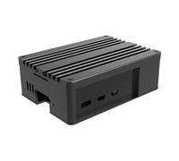 Akasa Pi-5 Pro, Custodia Raspberry Pi 5 in alluminio con dissipatore di calore, raffreddamento passivo senza ventola, apertura Micro SD e GPIO nascosta, kit termico incluso, nero, A-RA13-M2B