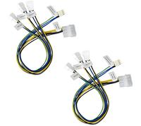 Akasa PWM Splitter - Cavo ventola intelligente | Supporta 3 ventole PWM da una singola intestazione della scheda madre | Confezione da 2 | AK-CB002-KT02