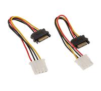 Akasa SATA zu Molex Adapterkabel 2 PezzoAdattatore AK-CBPW03-KT02
