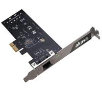 AKASA Scheda di Rete PCIe 2.5GbE con PoE, Potenza 25.5W