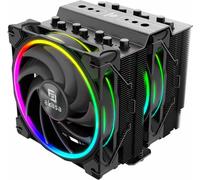 Akasa Soho H7 ARGB CPU Cooler, Black, 2x 120mm PWM Fan, Dual Tower, Aluminium Fins, 7x Copper Heatpipes, Intel/AMD