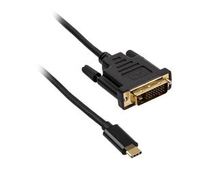 Akasa Typ C Adapter Kabel auf DVI black Adattatore AK-CBCA10-18BK