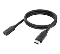 Akasa Type-C Extension Cable C m to F black Cavo Prolunga 1,2 m AK-CBUB70-12BK