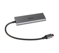 Akasa Usb Typ C auf 4x A grigio 4 Port USB 3.0 Hub _ silver | USB 3.1 | 5Gbps