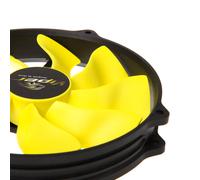AKASA 14CM VIPER R FAN CARCASA DEL ORDENADOR ENFRIADOR NEGRO, AMARILLO