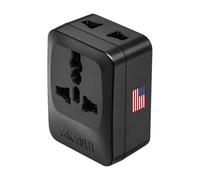 Akashi, Adattatore Viaggio Tipo A USA Giappone 3 uscite, Nero