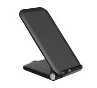 Caricabatterie a induzione wireless Qi 15W Akashi con supporto regolabile nero
