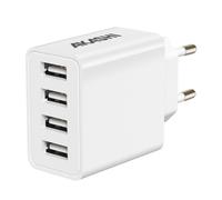 Akashi Caricatore ALT4USBAC5WH 4x USB 5A Carica Rapida Universale Bianco