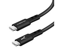 Akashi, Cavo da USB-C a USB-C Fast Charge 3A Sincronizzazione 1,5 m, Nero