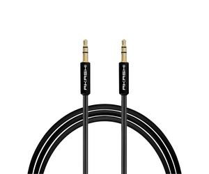 Akashi, Cavo Jack 3,5mm maschio-maschio ausiliario, Nero