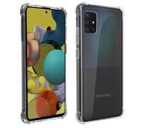 Akashi, Cover per Galaxy A51 5G Silicone Bumper Resistente, Trasparente