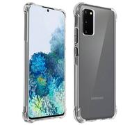 Akashi, Cover per Galaxy S20 Silicone Bumper Resistente, Trasparente