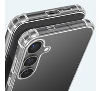 Akashi Cover per Samsung Galaxy S24 silicone antishock angoli rinforzati, Trasparente