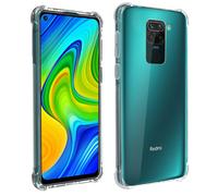 Akashi, Cover per Xiaomi Redmi Note 9 Silicone Bumper Resistente, Trasparente