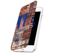 Akashi, Custodia Wallet iPhone 7 e iPhone 8 - Spedizione Aerea USA, Bandiera USA