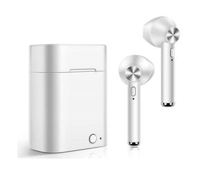 Akashi Earbuds Cuffie Bluetooth bianche