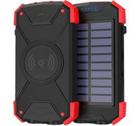Akashi Solar Powerbank 10000 mAh con caricabatterie wireless