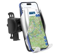 Akashi, Supporto Auto Telefono fino a 6,9"15W, Nero / Argento