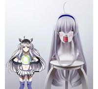Akashic Records of Bastard Magic Instructor Parrucca Cosplay per capelli sintetici lunghi dritti viola chiaro parrucca