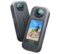 AKASO Action Cam 360° in 5.7K, Foto 72MP, Doppio Sensore da 1/2" 48MP, 360° Horizon Lock, Touchscreen 2.29", AI Tracking, Effetto Selfie Stick Invisibile, Stabilizzazione SuperSmooth
