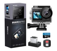 AKASO Brave 4 Pro Action Cam 4K 40M con Scheda di Memoria Con MicroSDXC da 64GB