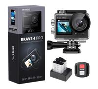 AKASO Brave 4 Pro Action Cam 4K con Doppio Schermo Fotocamera Subacquea 40M