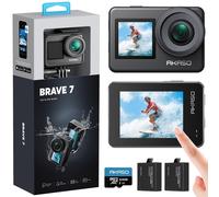 AKASO Brave 7 Action Cam con Scheda di Memoria MicroSDXC U3 da 64GB