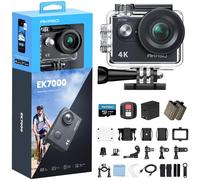 AKASO EK7000 Action Cam 4K con Scheda di Memoria MicroSDXC da 64GB Con EIS