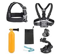 AKASO Kit accessori 7 in 1 per action cam, compatibile con EK7000/EK7000 Pro/Brave 7 LE/Brave 4/Brave 4 Pro/V50 X/V50 Elite/13/12/11/10