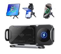 Akayoo 2024 High Intelligent Mobile Phone/Pad Holder,Wireless Car Charger Fast Charging Phone Holder, Fast Wireless Car Charger, 2-in-1 Automatic Rotating Tablet Holder Car Universal Car
