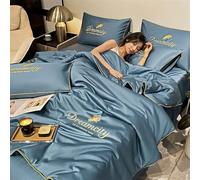 Akayoo Summer Simple Ice Silk Quilt, Washable Ice Silk Simple Air Conditioning Comfoter Quilt,Premium Cool Ice Silk Summer Quilts for Hot Sleepers,Blanket Easy To Clean Suitable