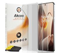 Akcoo Pellicola proteggi schermo per OnePlus 13, in vetro temperato UV, durezza 9H, resistente ai graffi, sensibile al tatto, copertura completa da bordo a bordo con una vestibilità senza cuciture,