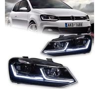 AKD Luci Auto per VW Polo Faro A LED Lente Del Proiettore 2011-2017 Vento Testa Della Lampada DRL Hid Testa Della Lampada Bi Xenon Fascio Accessori