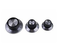 AKDE 1 manopola potenziometro C1 C2 C3 con quadrante, manopola in alluminio, manopola digitale, 37 mm x 15 mm, diametro interno 6,0 mm (colore: C1)