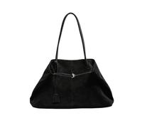AKDJGFP Borsa Pelle Donna Vera Pelle Borsa a mano in pelle scamosciata Commute Large Capaci Oulder(Black)