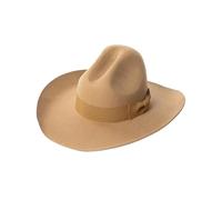AKDJGFP Cappello Cowboy Cappello da cowboy in lana alla moda autunno inverno con fiocco in nastro, tesa larga, floppy, fedora, caldo feltro for esterni(Color1)