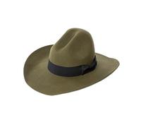 AKDJGFP Cappello Cowboy Cappello da cowboy in lana alla moda autunno inverno con fiocco in nastro, tesa larga, floppy, fedora, caldo feltro for esterni(Color3)