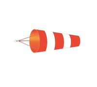 AKDJGFP Manica A Vento Manica a Vento da 60/80/100 cm Misurazione della direzione del Vento all'aperto Cintura Riflettente Banderuola antistrappo for l'aeroporto Aviazione Garden Farm(Red-White-L)