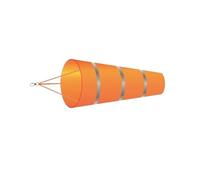 AKDJGFP Manica A Vento Manica a Vento da 60/80/100 cm Misurazione della direzione del Vento all'aperto Cintura Riflettente Banderuola antistrappo for l'aeroporto Aviazione Garden Farm(Orange-Gray-L)