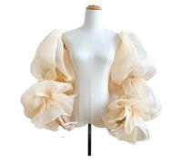 AKDJGFP Maniche A Sbuffo Sposa Maniche Staccabili gonfie in Organza for Matrimoni su e Giù for Feste, Guanti Eleganti a Figura Intera traslucidi, Accessori da Ballo