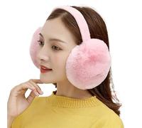 AKDJGFP Paraorecchie Donna Fashion Soft Ear Warmer Winter Earmuffs For Women Men Solid Color Earflap Outdoor Cold Protection Ear-Muffs Ear Cover(B-pink)