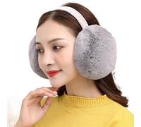 AKDJGFP Paraorecchie Donna Fashion Soft Ear Warmer Winter Earmuffs For Women Men Solid Color Earflap Outdoor Cold Protection Ear-Muffs Ear Cover(B-grey)