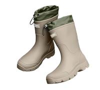 AKDJGFP Stivali Pioggia Stivali da pioggia donna di grandi dimensioni, impermeabili, antiscivolo, in PVC, a metà polpaccio, for uso esterno, comodi, for tutte le stagioni(Color-03,41)