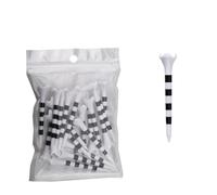 AKDJGFP Tees da Golf T-Shirt da Golf da 20 Pezzi, 70 mm/83,0 mm, a Righe Colorate, Set di Accessori in plastica Durevole a Quattro forchette for Uomo e Donna