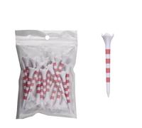 AKDJGFP Tees da Golf T-Shirt da Golf da 20 Pezzi, 70 mm/83,0 mm, a Righe Colorate, Set di Accessori in plastica Durevole a Quattro forchette for Uomo e Donna