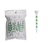 AKDJGFP Tees da Golf T-Shirt da Golf da 20 Pezzi, 70 mm/83,0 mm, a Righe Colorate, Set di Accessori in plastica Durevole a Quattro forchette for Uomo e Donna